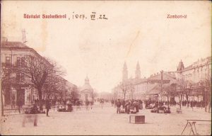 Üdvözlet Szabadkárol, Zombori út, carte poștală, circulată Gherla