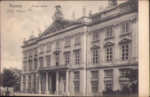 Pozsony, Primási palota, carte poștală, circulată Gherla