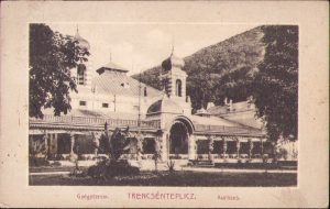 Gyógyterem Trencsénteplicz Kurhaus, carte poștală, circulată Cluj