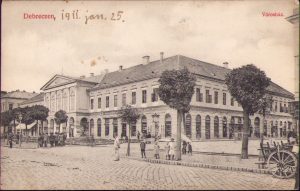 Debreczen Városház, carte poștală, circulată Gherla