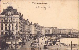 Wien Franz Joseph Kai, carte poștală, circulată Gherla