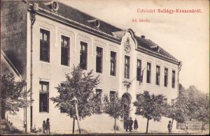 Salutări din Crasna/Üdvözlet Szilágy-Krásznáról, carte poștală, circulată Gherla