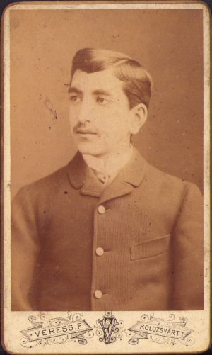 Portret de bărbat, studio Veress Ferencz, Cluj