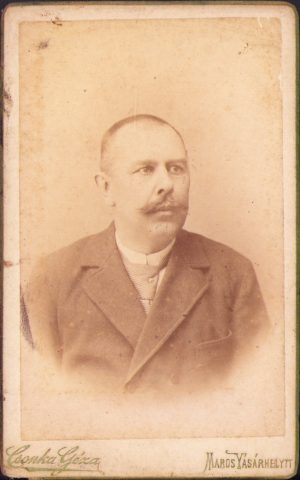 Portret de bărbat, studio Csonka Géza, Târgu Mureș