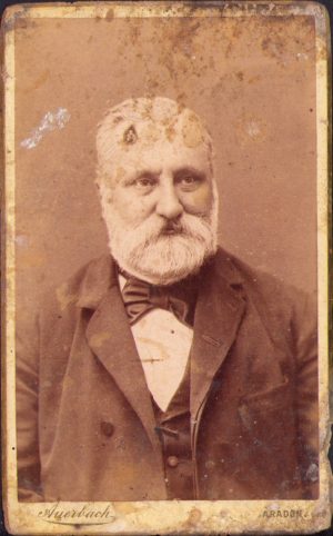 Portret de bărbat, studio Auerbach Miksa, Arad