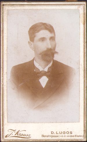 Portret de bărbat, studio Krausz, Lugoj