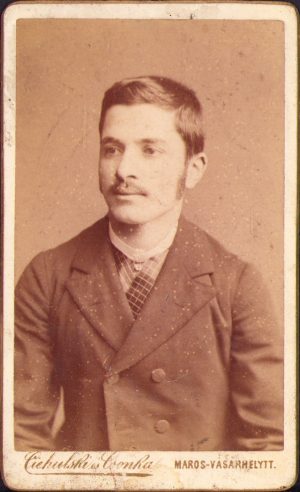 Portret de bărbat, studio Ciehulski és Csonka, Târgu Mureș