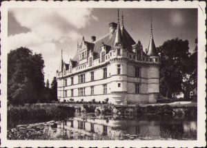 Château d'Azay-le-Rideau, France, ca 1940's photo