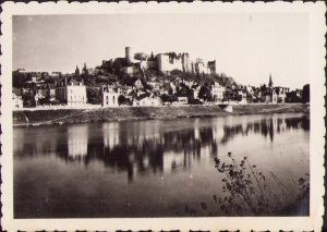 Château de Chinon, France, ca 1940's photo