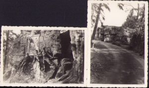 French troops at Mont Sainte Odile, France, 1947, batch of 2 photos