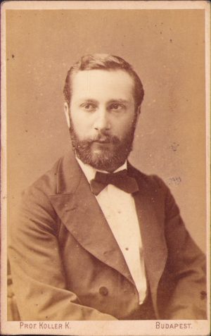 Portret de bărbat, studio Karl Koller, Budapest