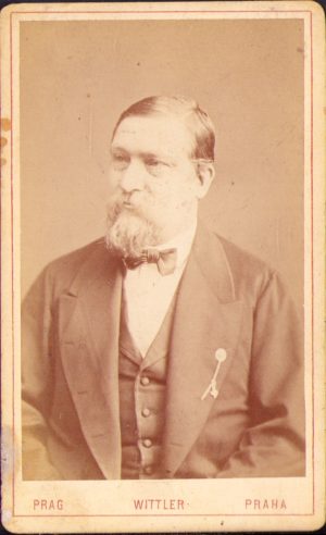 Portret de bărbat, studio Wittler, Praha