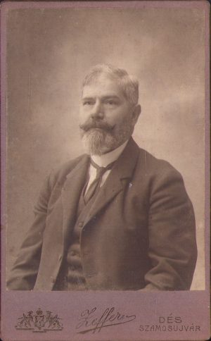 Portret de bărbat, studio Zeffer Lukács, Dej-Gherla