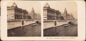 Paris, Tribunal de Commerce et Conciergerie, Stereoskopbilder-Institut C Wurfschmidt, Leipzig-Gohlis, stereoscopic photo
