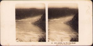 Nord Amerika, Der Whirl Pool Strudel, unterhalb der Niagarafälle, Stereoskopbilder-Institut C Wurfschmidt, Leipzig-Gohlis, stereoscopic photo