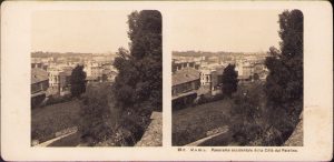 Roma, Panorama occidentale della Citta dal Palatino, Stereoskopbilder-Institut C Wurfschmidt, Leipzig-Gohlis, stereoscopic photo