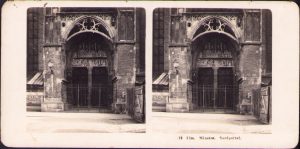 Ulm, Münster, Nordportal, Stereoskopbilder-Institut C Wurfschmidt, Leipzig-Gohlis, stereoscopic photo