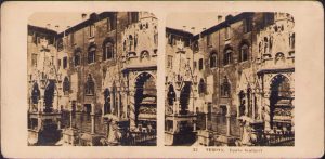 Verona, Tombe Scaligeri, Stereoskopbilder-Institut C Wurfschmidt, Leipzig-Gohlis, stereoscopic photo