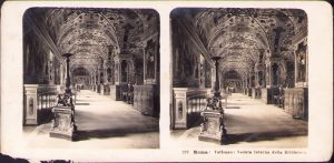 Roma, Vaticano, Veduta interna della Biblioteca, Stereoskopbilder-Institut C Wurfschmidt, Leipzig-Gohlis, stereoscopic photo