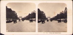 Paris, Avenue des Champs Elysés, Stereoskopbilder-Institut C Wurfschmidt, Leipzig-Gohlis, stereoscopic photo