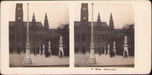 Wien, Rathauspark, Stereoskopbilder-Institut C Wurfschmidt, Leipzig-Gohlis, stereoscopic photo