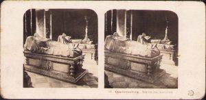 Charlottenburg, Inneres des Mausoleum, Stereoskopbilder-Institut C Wurfschmidt, Leipzig-Gohlis, stereoscopic photo