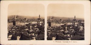 Firenze, Panorama da S Spirito, Stereoskopbilder-Institut C Wurfschmidt, Leipzig-Gohlis, stereoscopic photo
