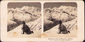 Oestlicher Central Himalaya (Sikhim), Panorama des Sikhim Himalaya, Stereoskopbilder-Institut C Wurfschmidt, Leipzig-Gohlis, stereoscopic photo