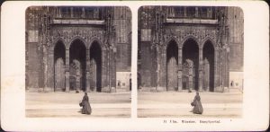Ulm, Münster, Hauptportal, Stereoskopbilder-Institut C Wurfschmidt, Leipzig-Gohlis, stereoscopic photo