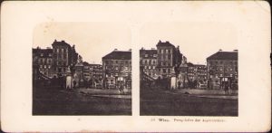 Wien, Perspektive der Aspernbrücke, Stereoskopbilder-Institut C Wurfschmidt, Leipzig-Gohlis, stereoscopic photo