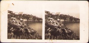 Monte Carlo, La route de Monaco a la Tourbie, Stereoskopbilder-Institut C Wurfschmidt, Leipzig-Gohlis, stereoscopic photo