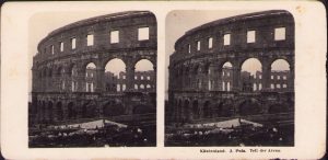 Küstenland, Pola, Teil der Arena, Neue Photographische Gesellschaft A G, Steglitz-Berlin, 1906, stereoscopic photo