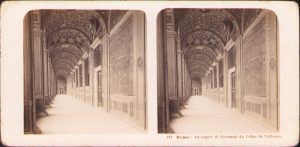 Roma, Le loggie di Giovanni da Udine in Vaticano, Neue Photographische Gesellschaft A G, Steglitz-Berlin, 1903, stereoscopic photo