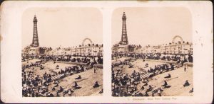 Blackpool, View from Central Pier, stereoscopic photo