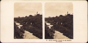 Mittel Amerika, Arbeiten an der Kanallinie von Panama, stereoscopic photo