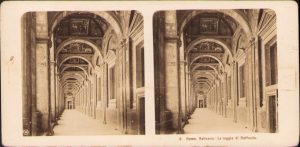 Roma, Vaticano, Le loggie di Raffaelle, stereoscopic photo