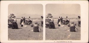 Jung Deutschland an der See, stereoscopic photo
