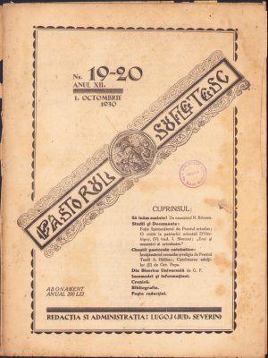 Păstorul sufletesc, 19-20/1930, Lugoj