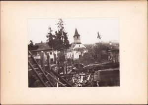 Biserica românească din Odorhei, fotografie de Sabin Opreanu, anii 1920