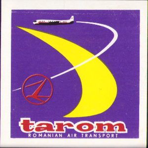 Etichetă TAROM România, perioada comunistă