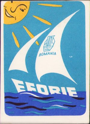 Etichetă Eforie, ONT Carpați, perioada comunistă