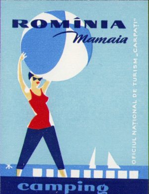 Etichetă camping Mamaia, ONT Carpați, RPR