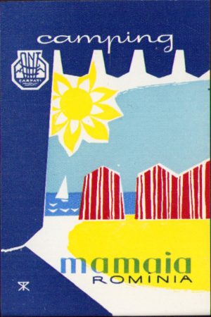 Etichetă camping Mamaia, ONT Carpați, RPR