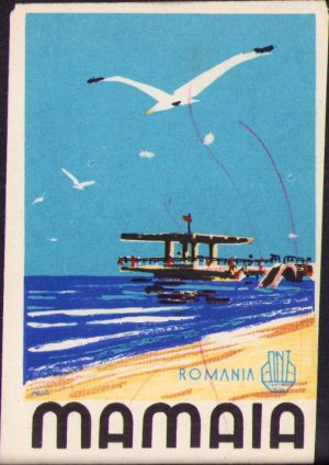 Etichetă stațiunea Mamaia, ONT Carpați, perioada comunistă