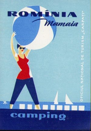 Etichetă camping Mamaia, ONT Carpați, RPR