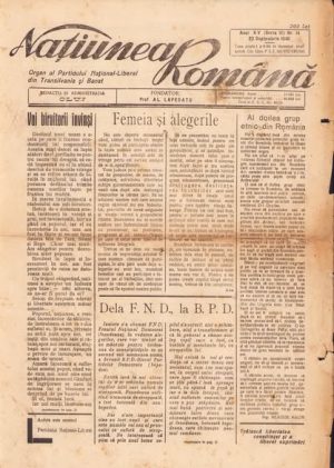 Națiunea română, 14/1946, ziar fondat de Alexandru Lapedatu