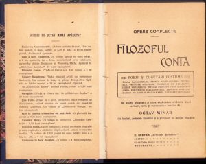 Filosoful Conta de Octav Minar, fără an, perioada interbelică
