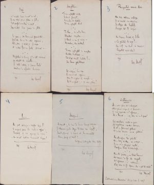 Lot de 94 poezii scrise manu propria de poetul Ion Mușat între anii 1901 - 1910 la Focșani și Onești