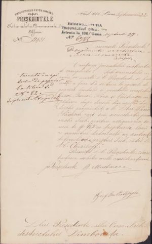 Principatele Române Unite, scrisoare oficială preplătită, 1865, Ilfov