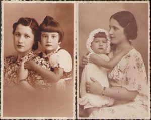Lot de două fotografii, studio Olteanu, Câmpina, 1936 și 1939